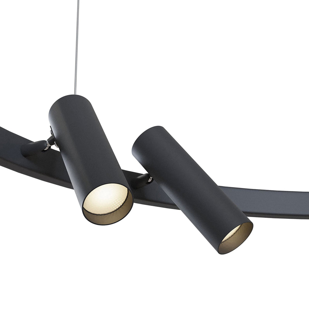 LED pendellampe Satellite Ø90 cm 42W 3300K svart detalj