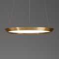 LED pendellampe Saturn dimbar messing satinert Ø60 cm forfra