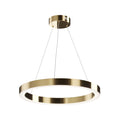 LED pendellampe Saturno ringform messing forfra