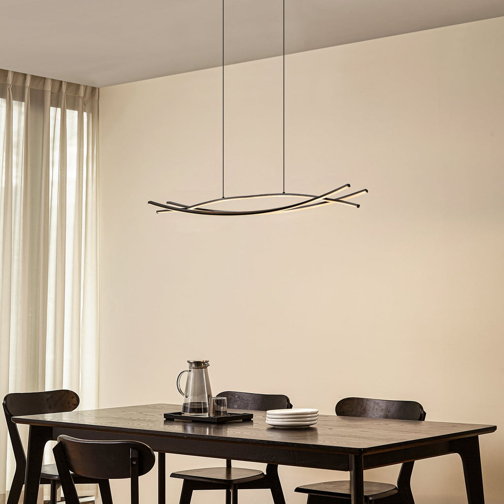 LED pendellampe Sayori dimbar svart bakside