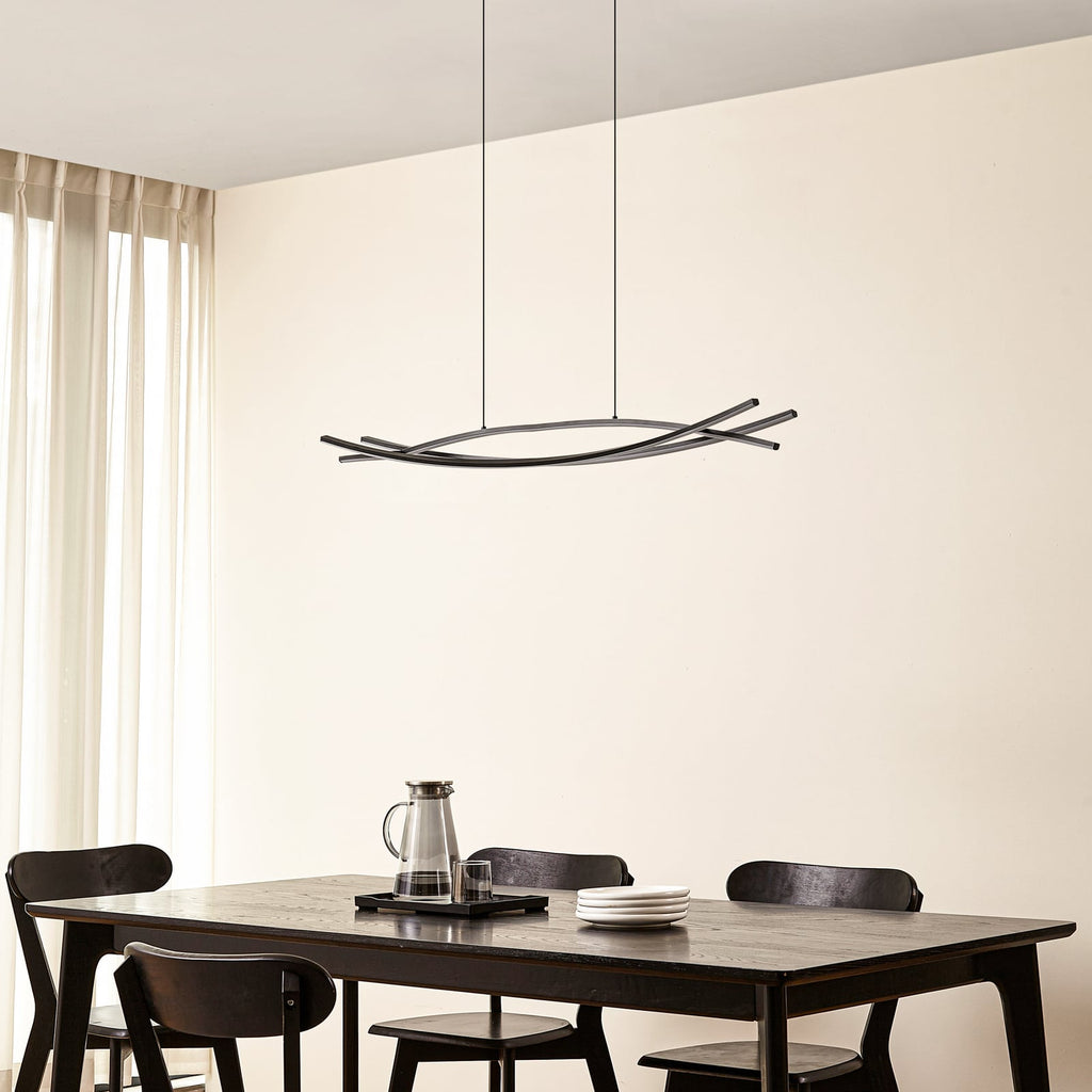 LED pendellampe Sayori dimbar svart detalj