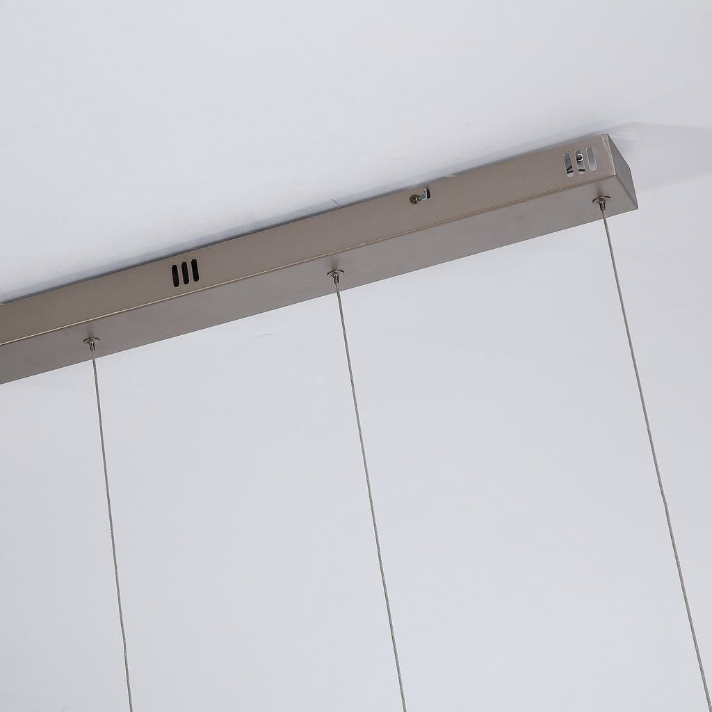 LED pendellampe Seeds 4-lys glass kremfarget 75 cm side