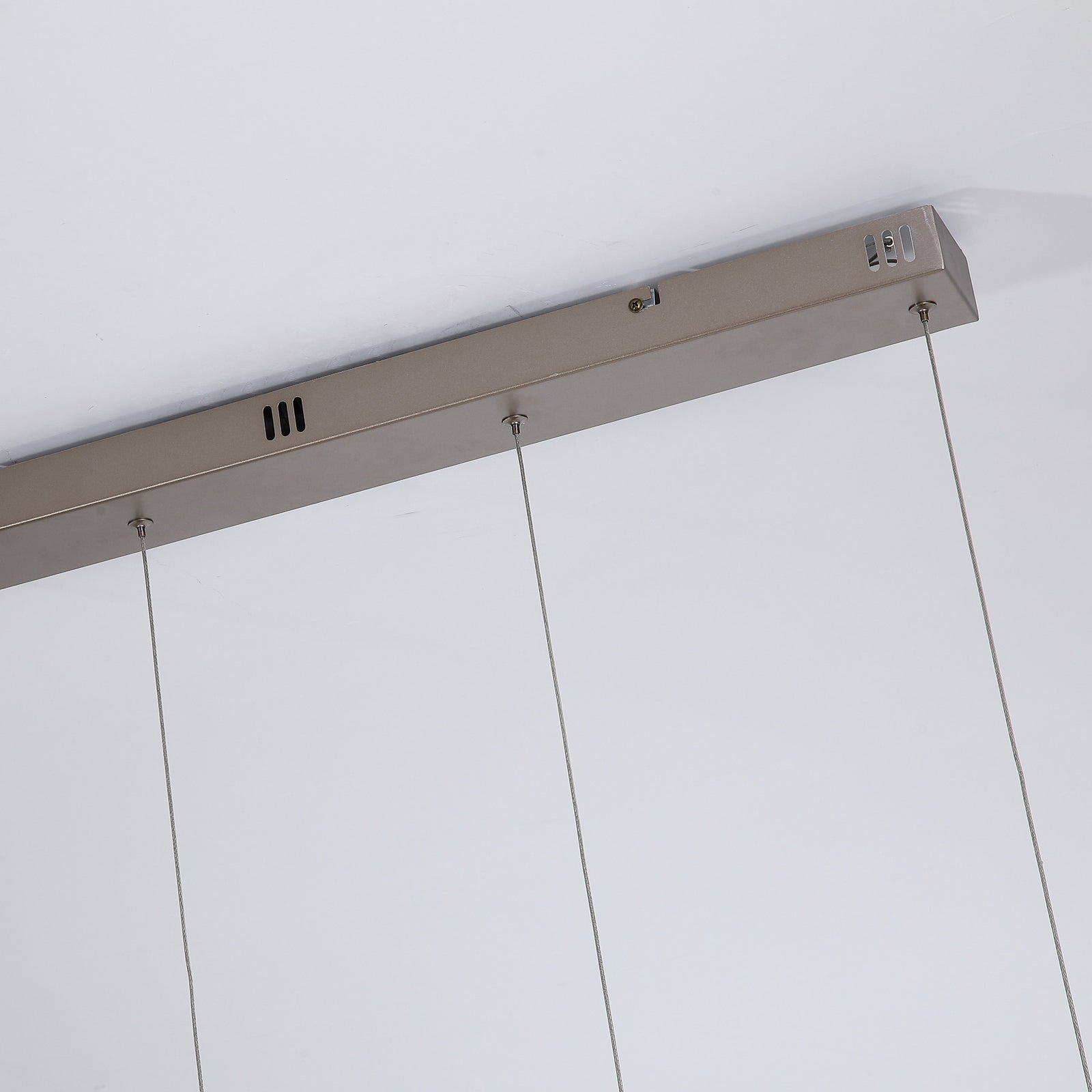 LED pendellampe Seeds 4-lys glass kremfarget 75 cm side