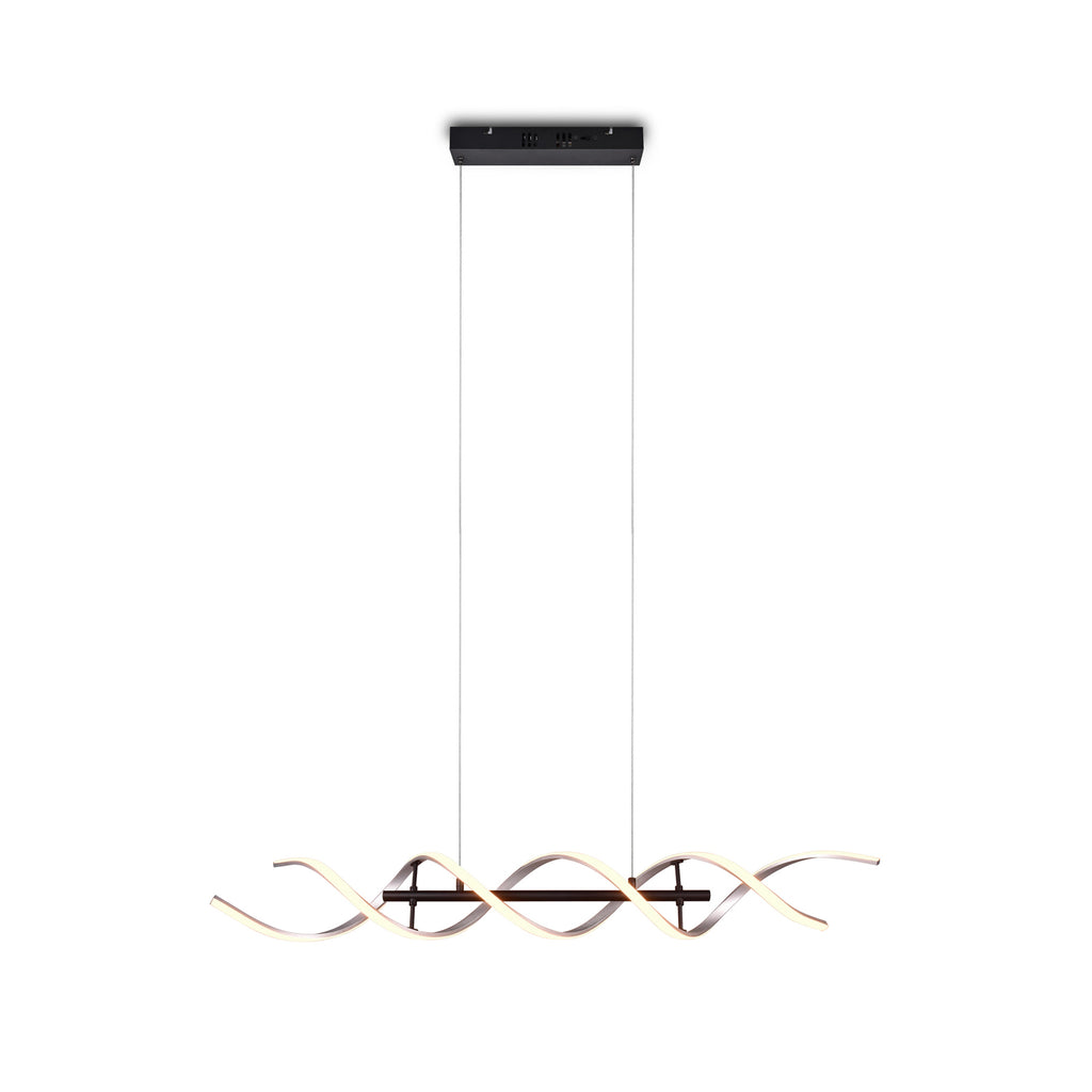 LED pendellampe Sequence dimbar CCT aluminium 104,5 cm fra siden