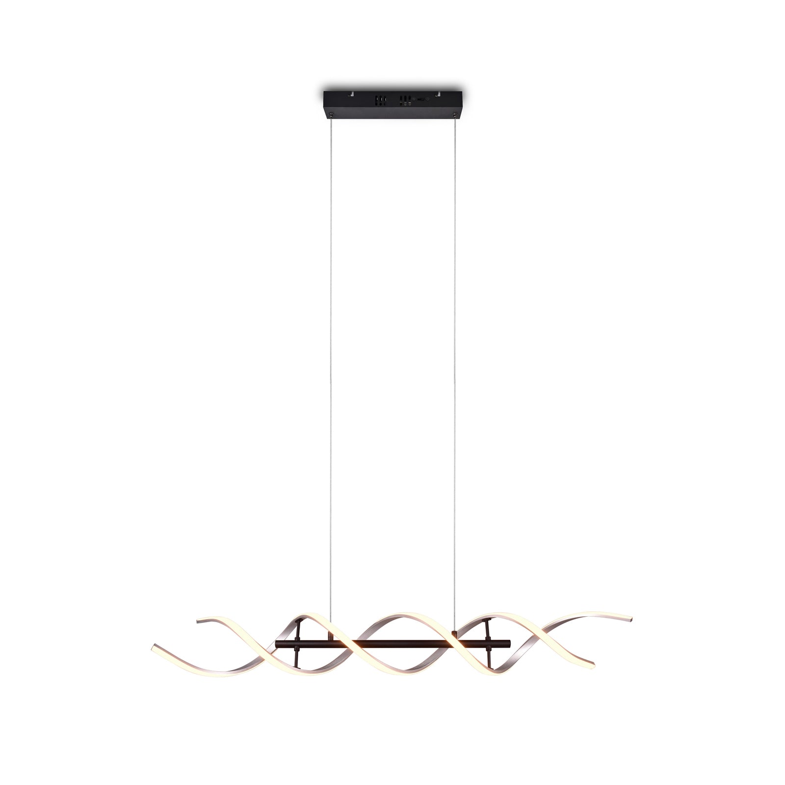 LED pendellampe Sequence dimbar CCT aluminium 104,5 cm fra siden