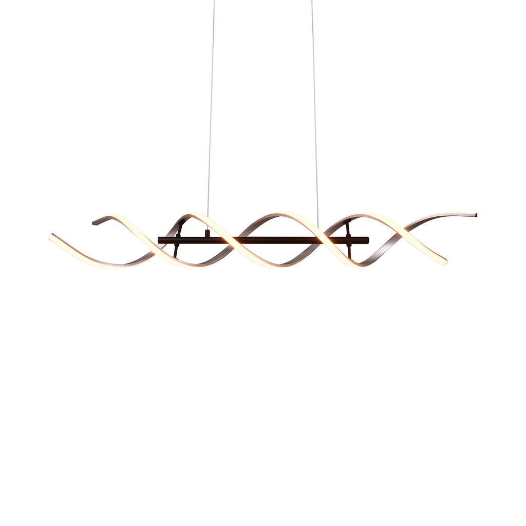 LED pendellampe Sequence dimbar CCT aluminium 104,5 cm lysdetalj