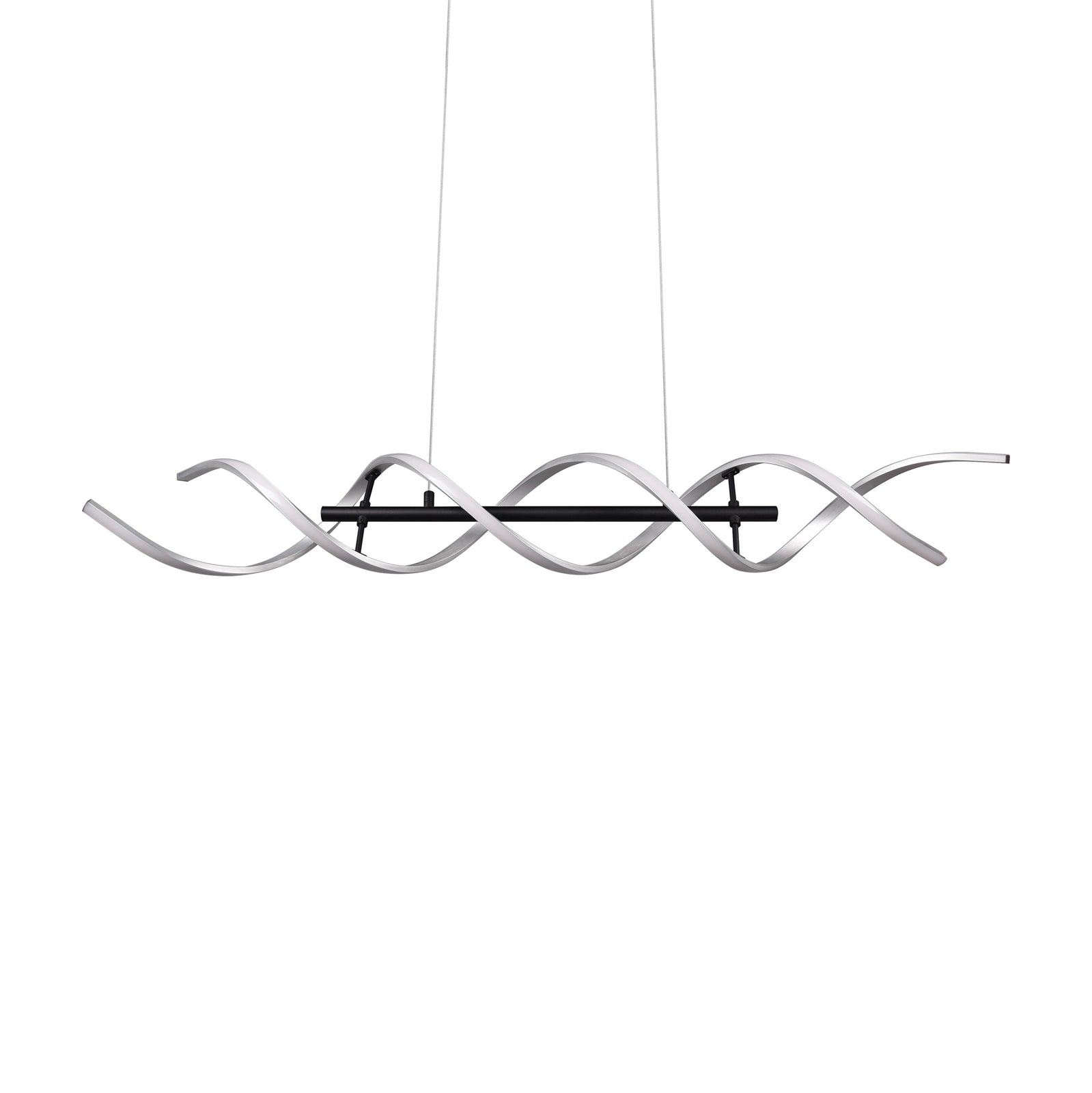 LED pendellampe Sequence dimbar CCT aluminium 104,5 cm montert i rom