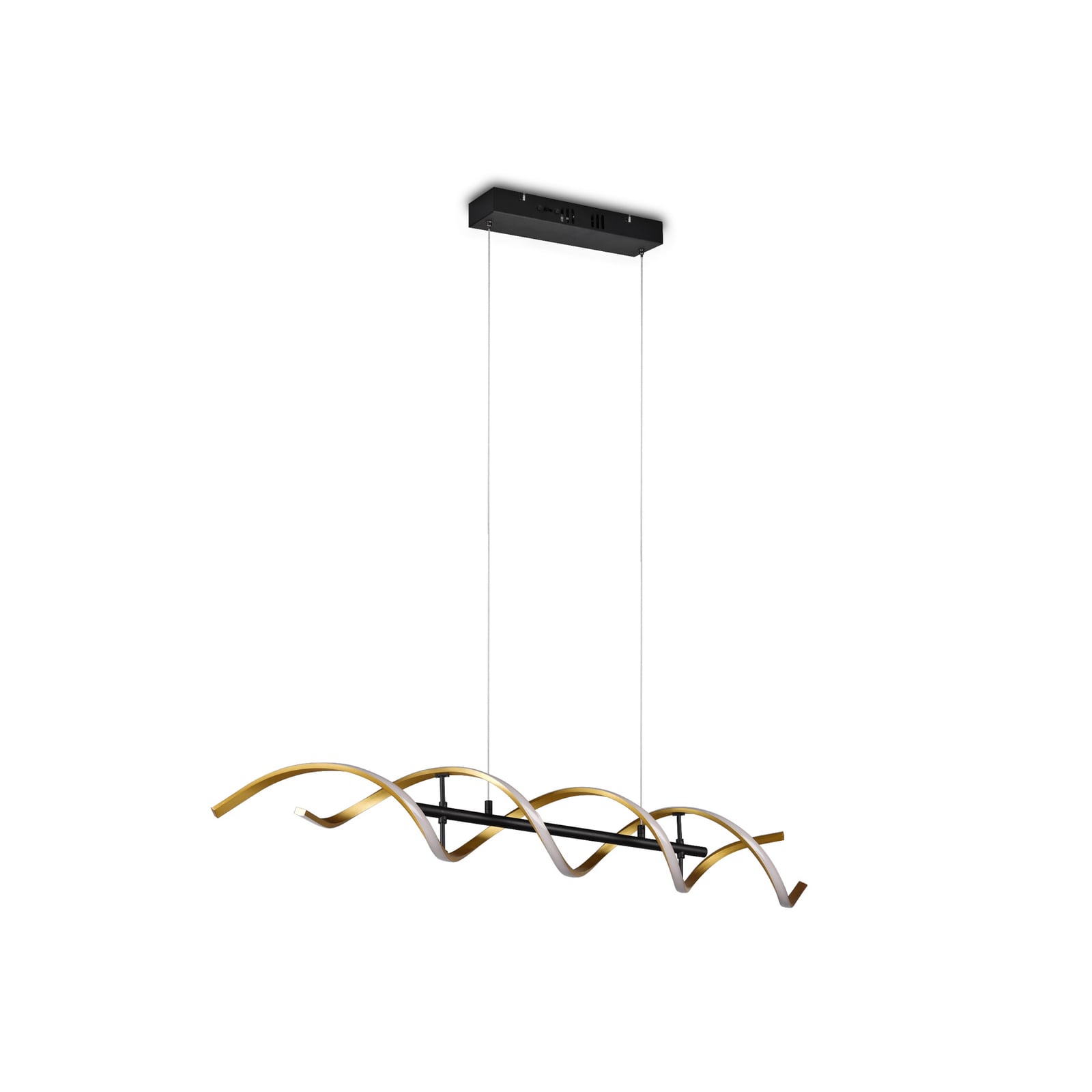LED pendellampe Sequence dimbar CCT messing 104,5 cm bakside