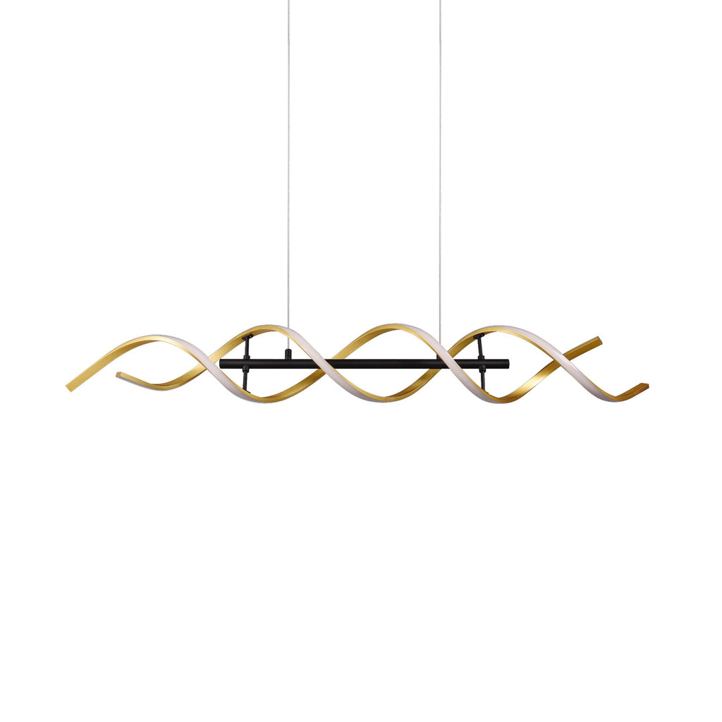 Detaljbilde av LED pendellampe Sequence dimbar CCT messing 104,5 cm