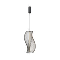 LED pendellampe Shadows of the past svart metall forfra