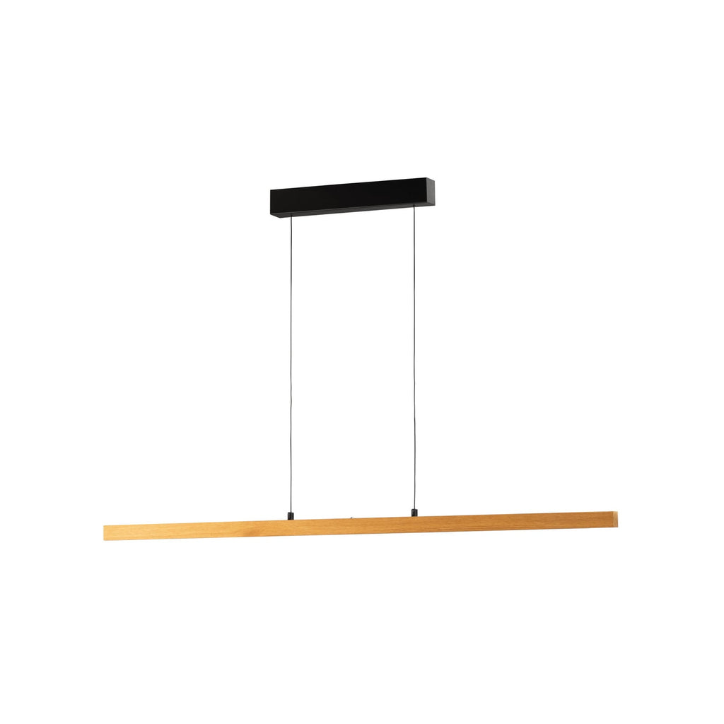 LED pendellampe Shine-Wood eik svart bakside