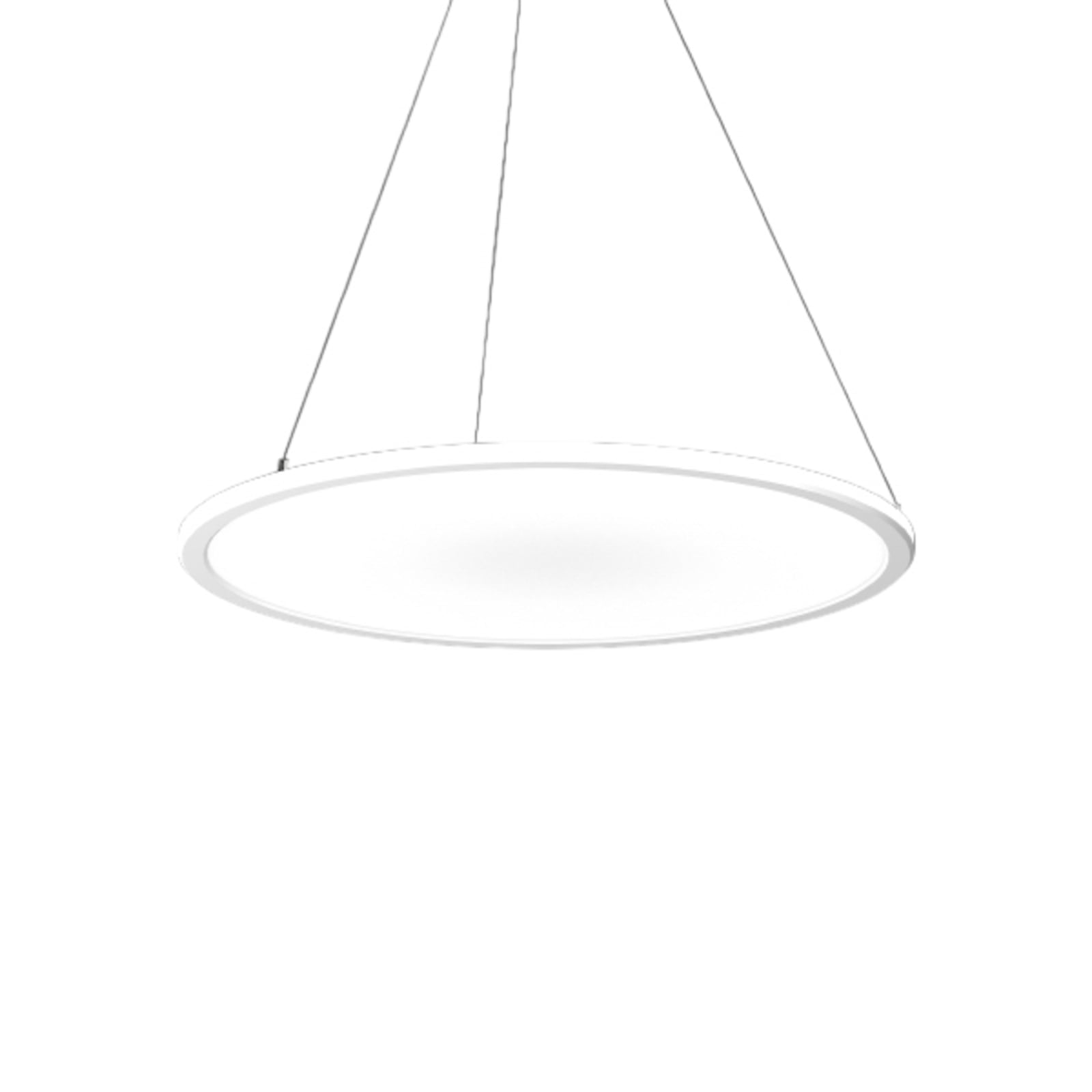 LED pendellampe Sidelite ECO rund opal Ø58 cm forfra