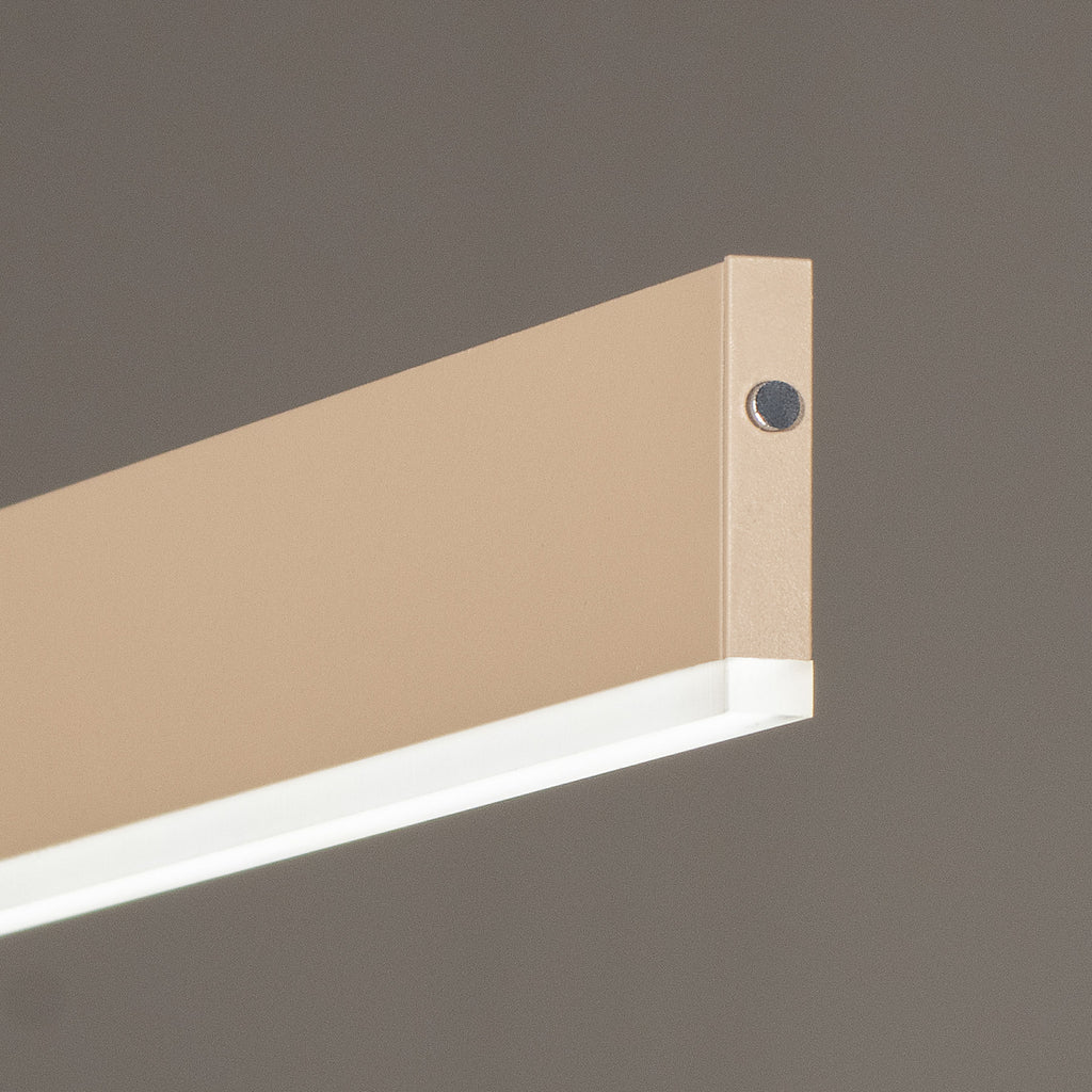 LED pendellampe Silvano sand CCT berøringsdimmer montert i rom