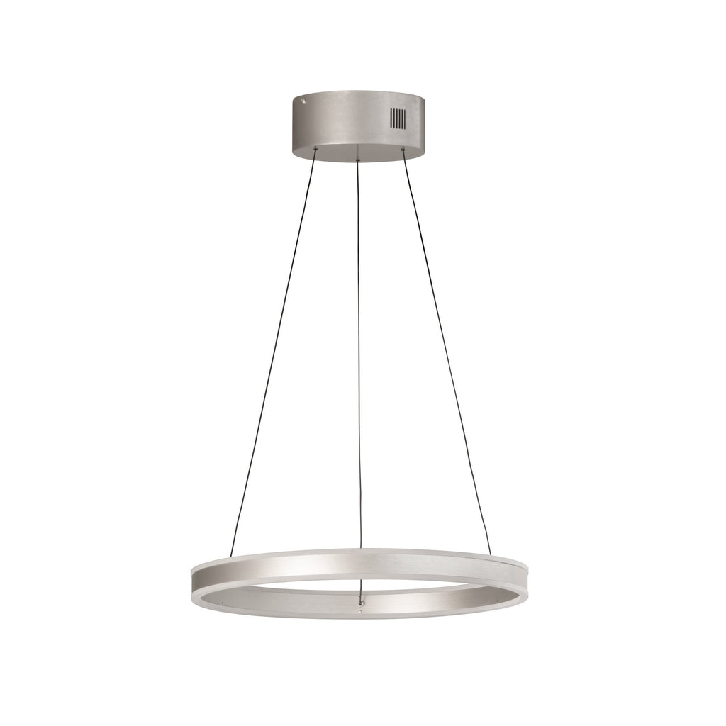 LED pendellampe Silvio Ø50 cm matt nikkel CCT dimbar forfra
