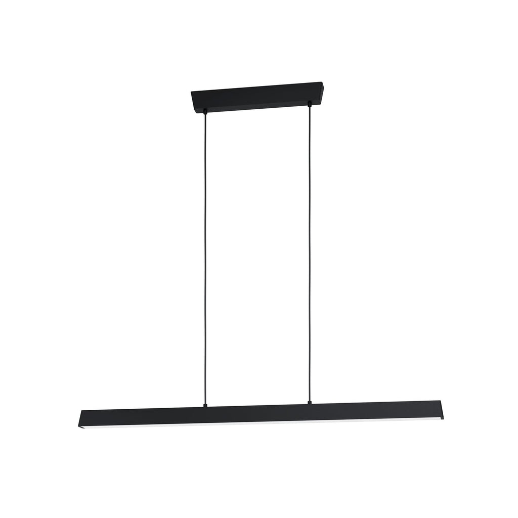 Nærbilde av LED pendellampe Simolaris-Z dimbar svart RGB CCT 122 cm