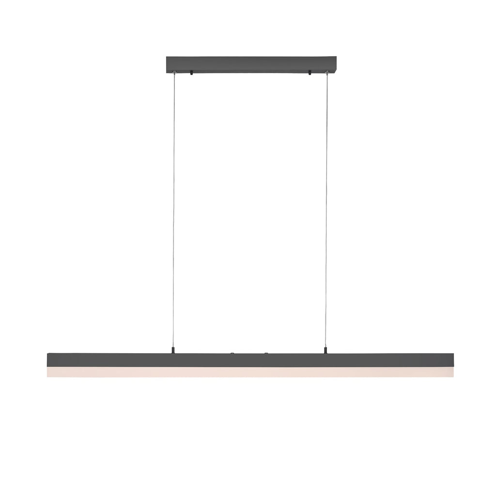 LED pendellampe Sina CCT dimbar antrasitt 179 cm forfra