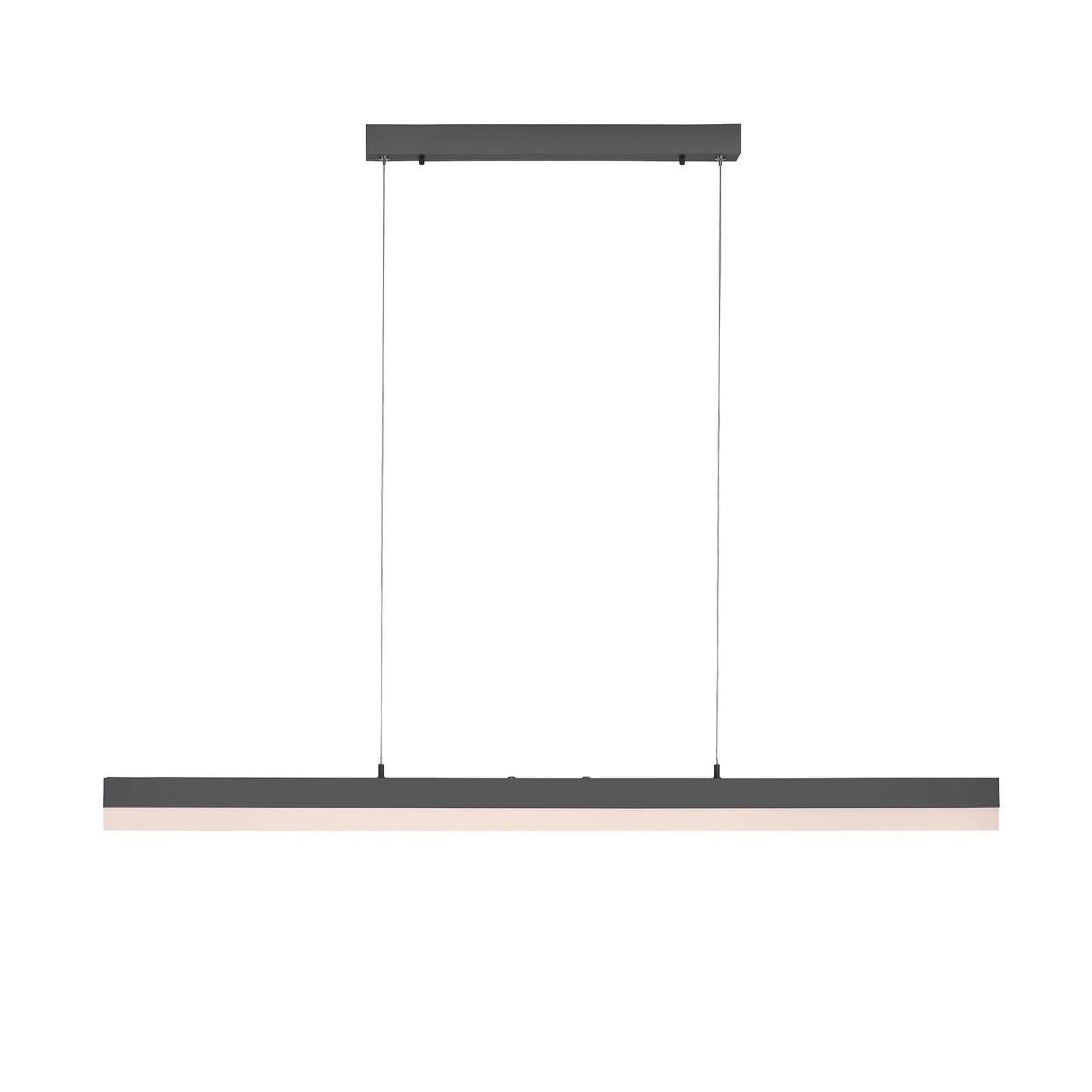 LED pendellampe Sina CCT dimbar antrasitt 179 cm forfra