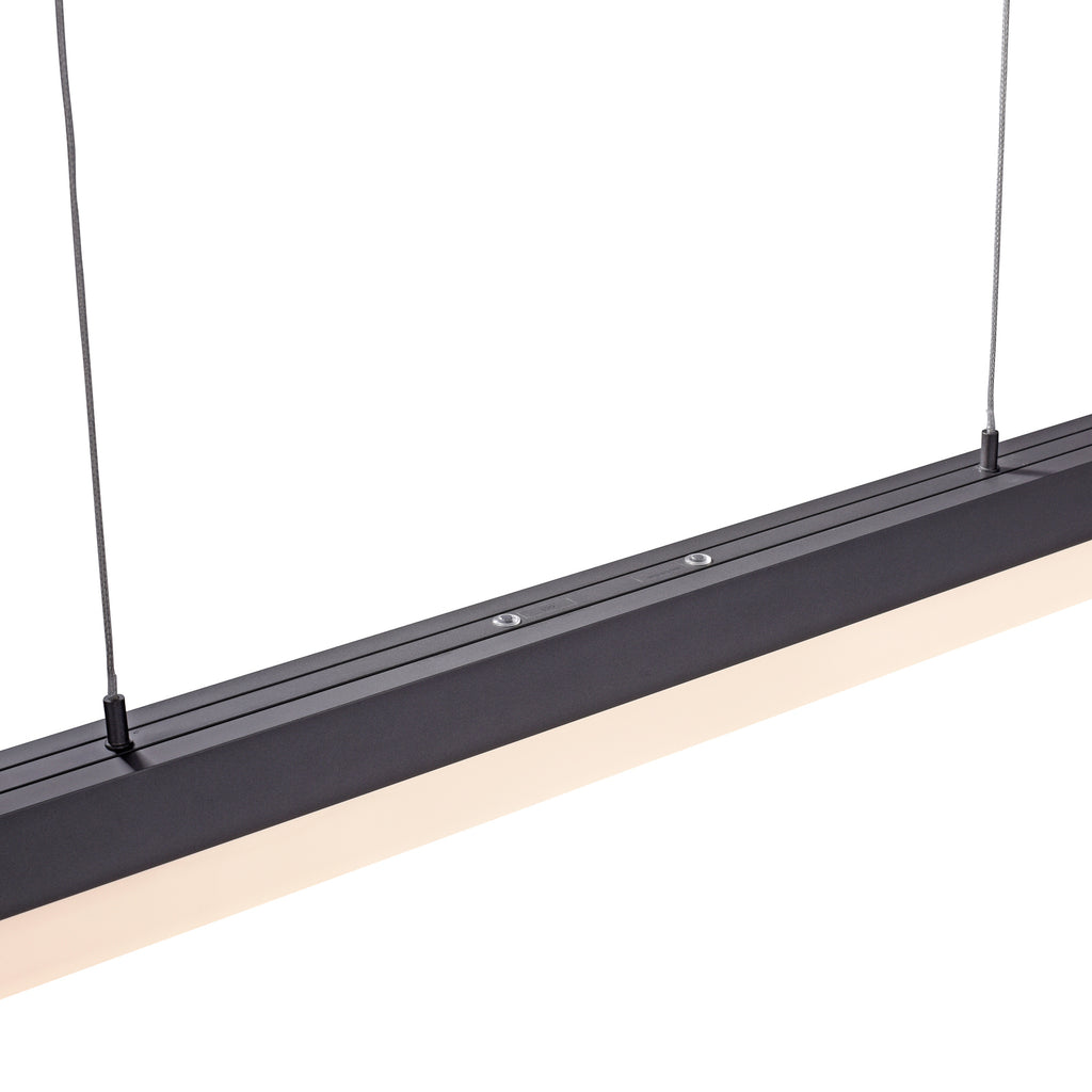 Detalj av LED pendellampe Sina CCT dimbar antrasitt 179 cm