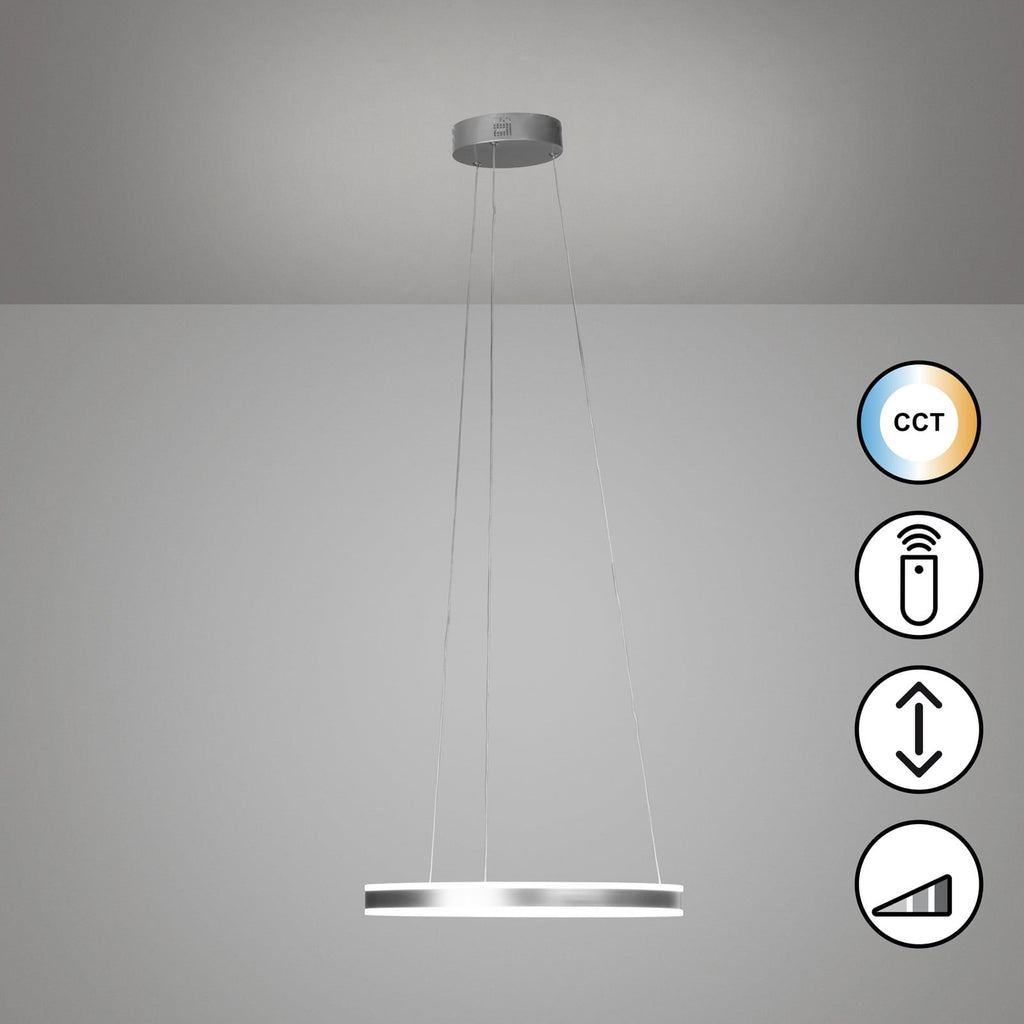 LED pendellampe Sirko dimbar CCT metall Ø50 cm detalj