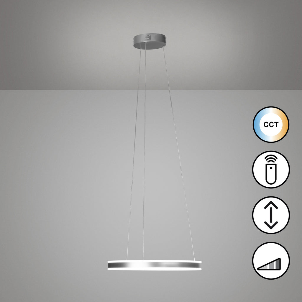 LED pendellampe Sirko dimbar CCT metall Ø50 cm detalj