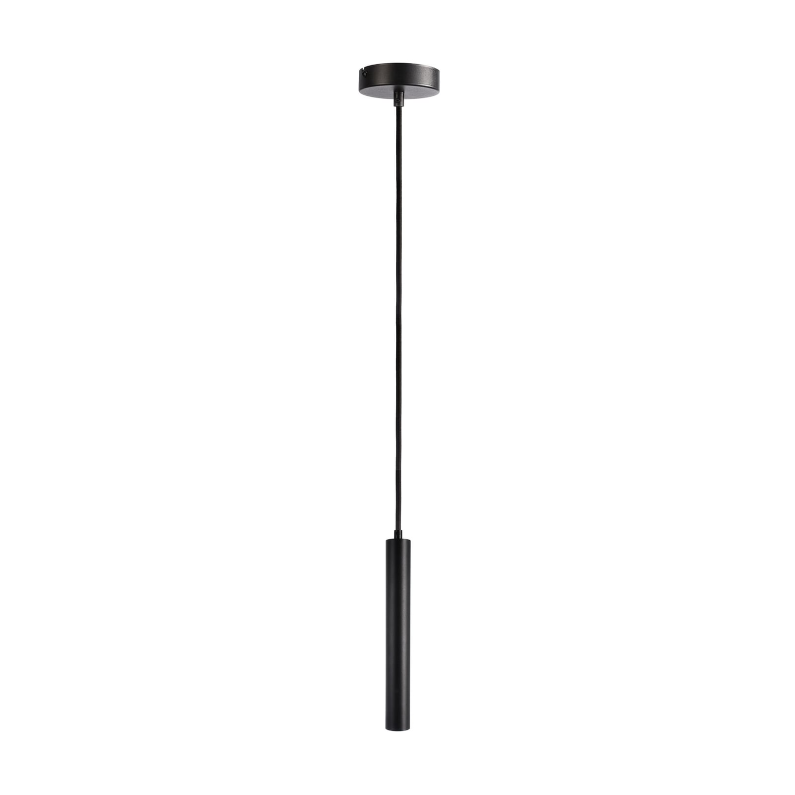 LED pendellampe Slim dimbar svart aluminium 5W 2700K forfra