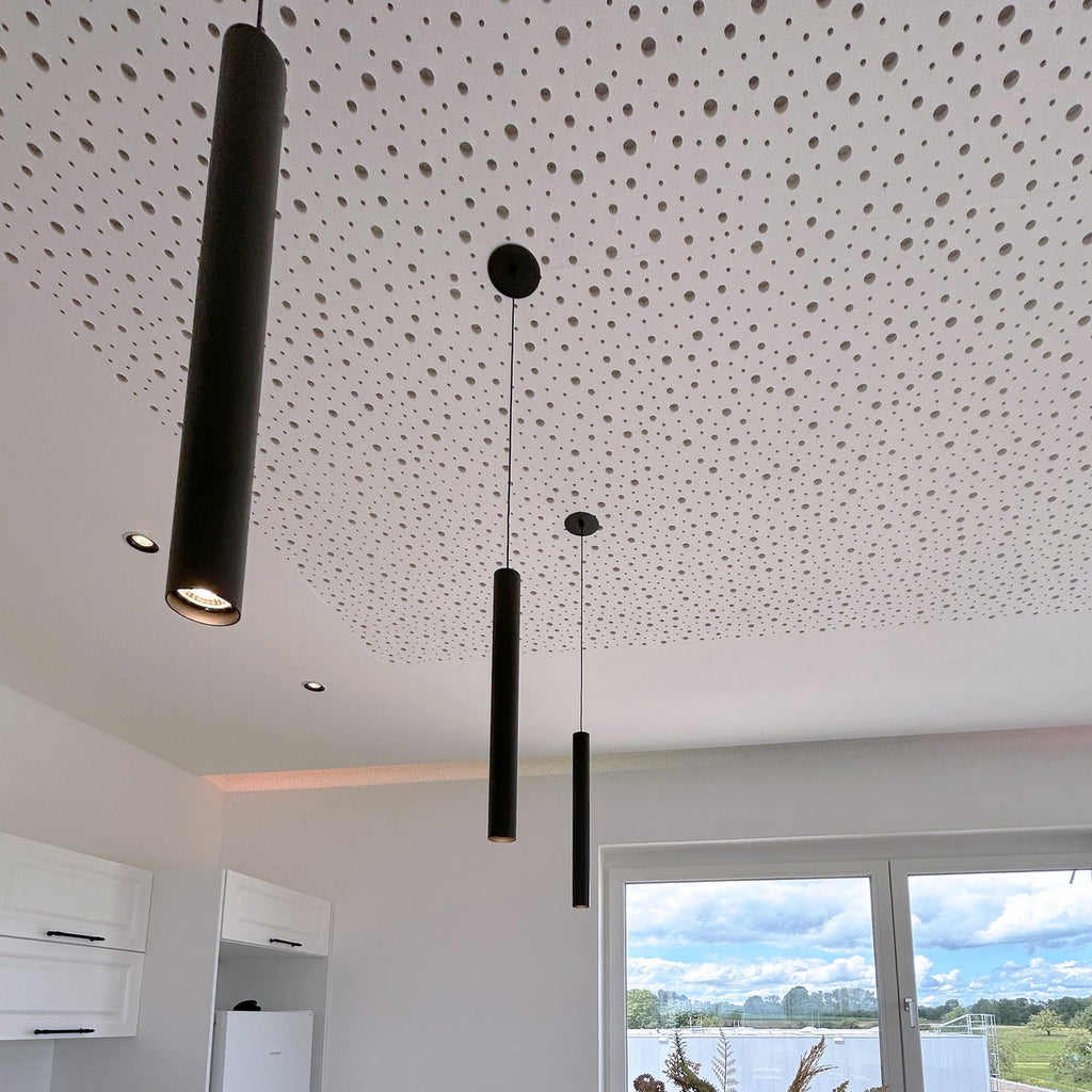 LED pendellampe Slim dimbar svart aluminium 5W 2700K bakside
