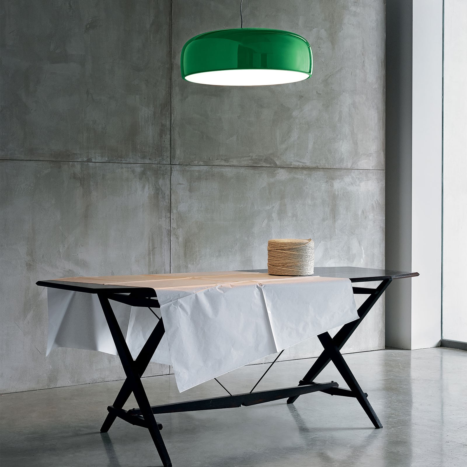 LED pendellampe Smithfield S Pro DALI dimbar grønn detalj