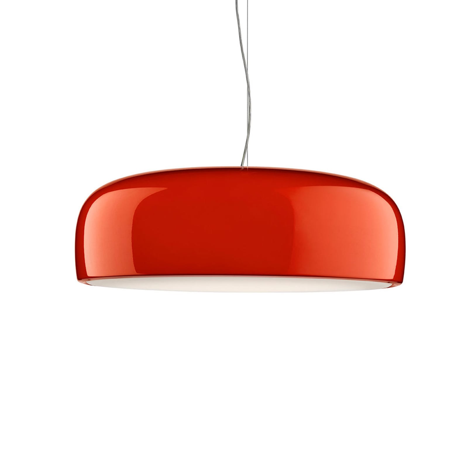LED pendellampe Smithfield S Pro DALI dimbar rød Ø60 cm forfra