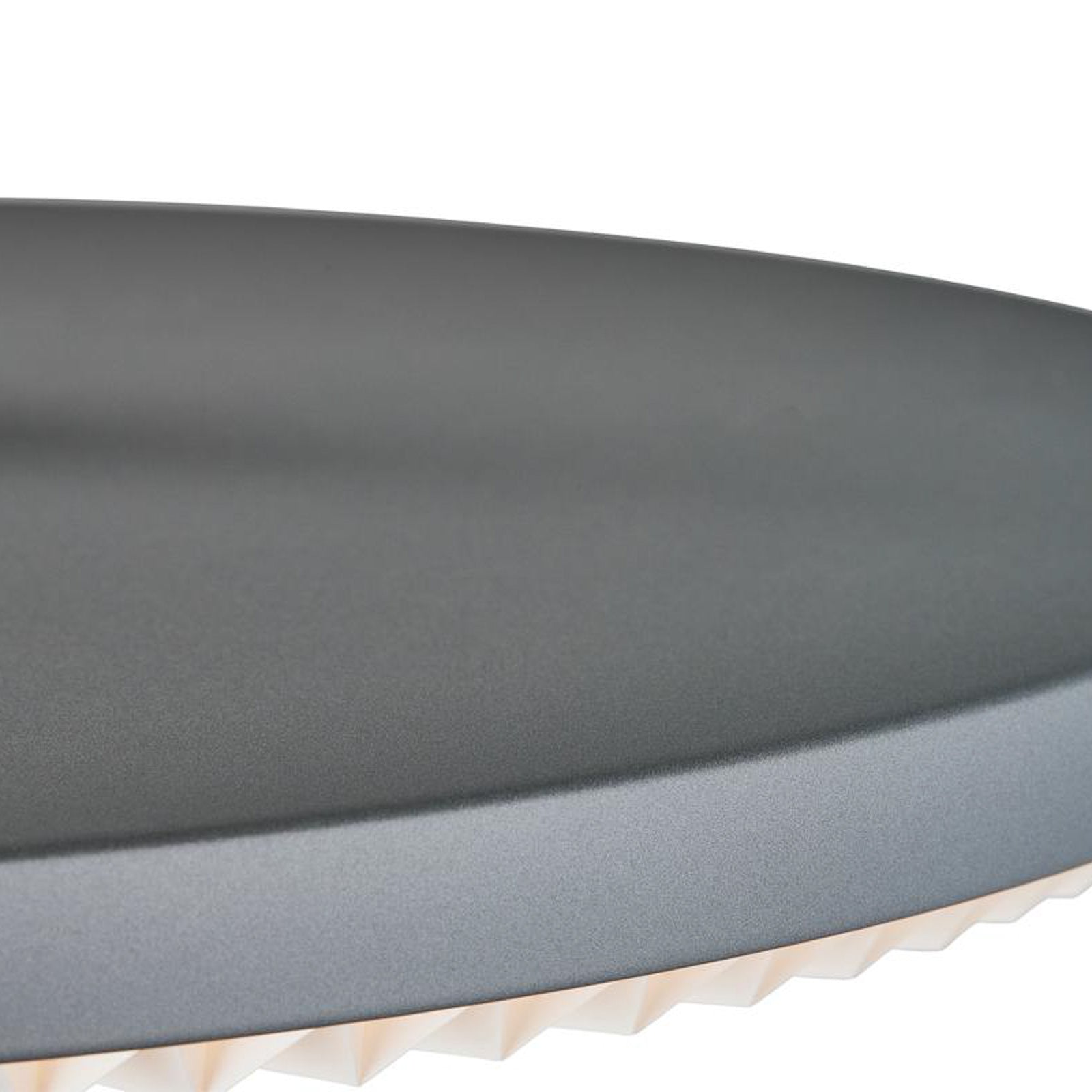 LED pendellampe Soleil aluminium tre lysgrå Ø35 cm - sideprofil