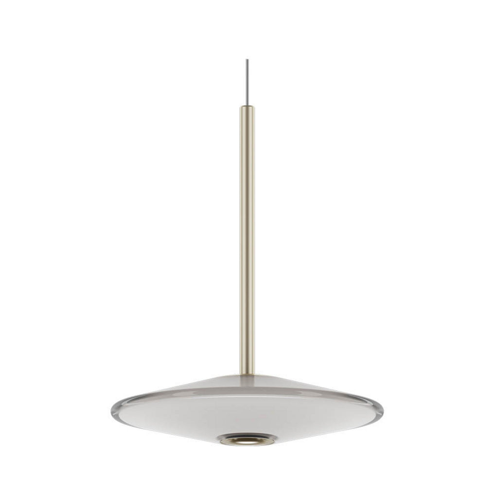 LED pendellampe Solene dimbar hvit glass Ø20 cm forfra