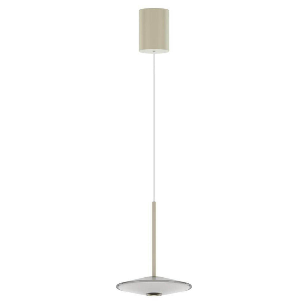 LED pendellampe Solene dimbar hvit glass Ø20 cm bakside