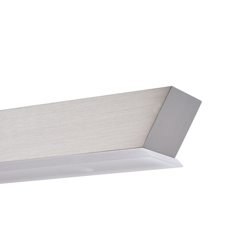 LED pendellampe Solvar sølv 117 cm oppheng