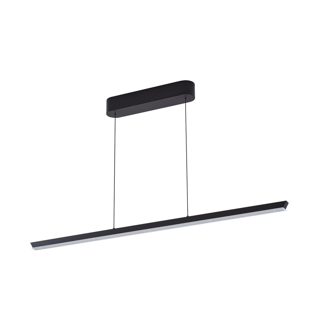 LED pendellampe Solvar svart 117 cm dimbar CCT montert i rom