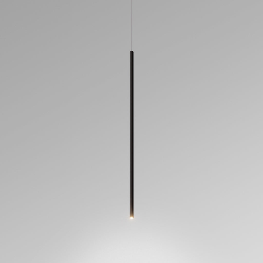LED pendellampe Spago 60 T svart aluminium detalj av oppheng