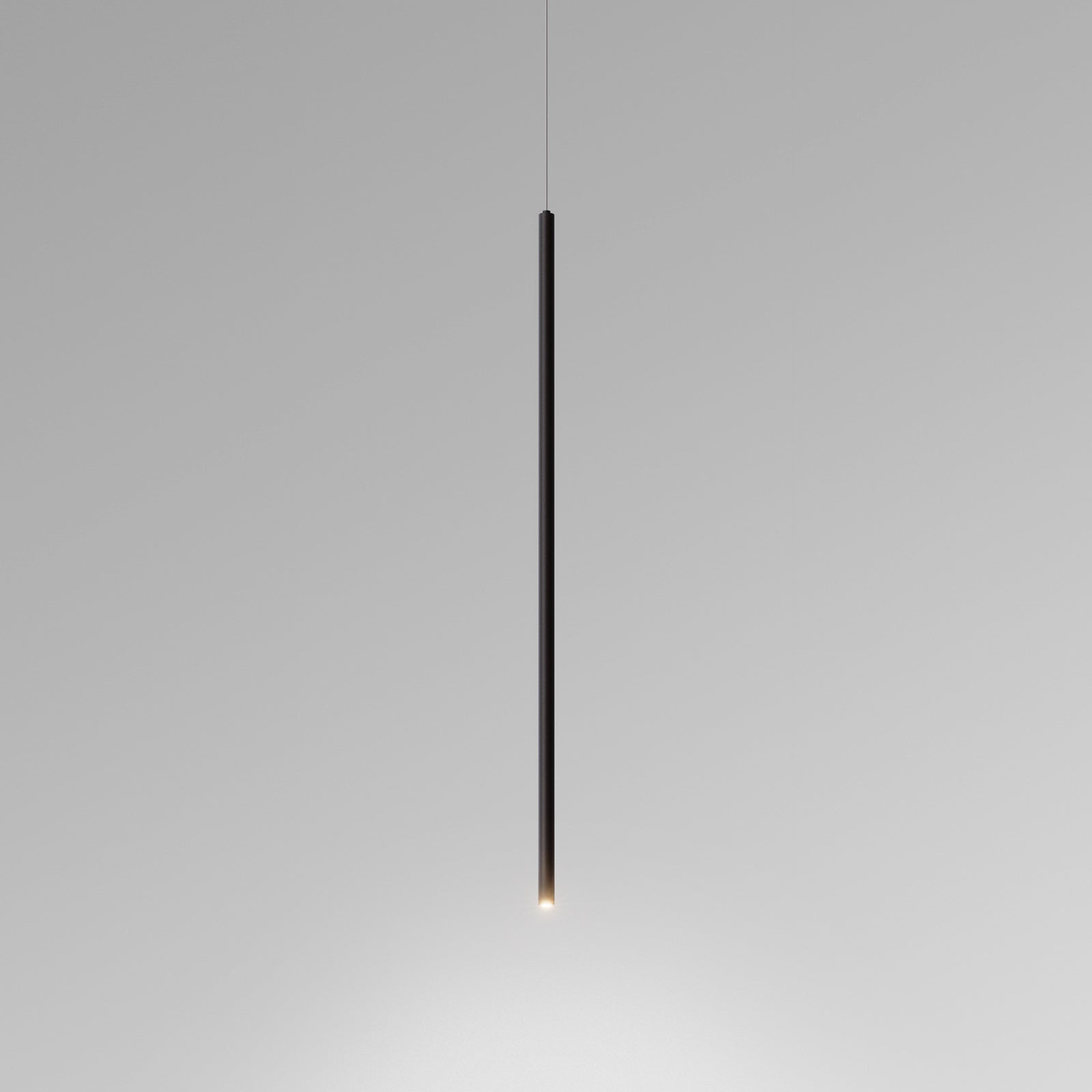 LED pendellampe Spago 60 T svart aluminium detalj av oppheng