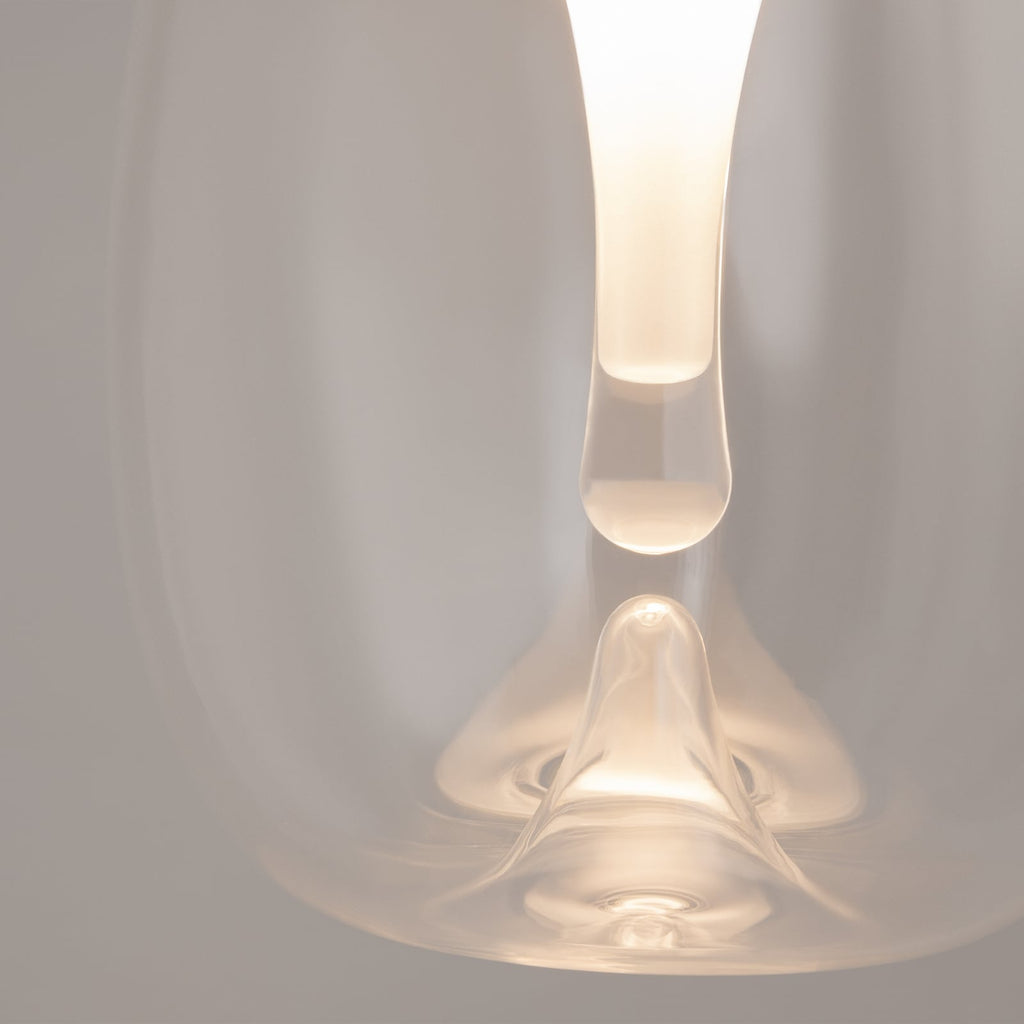 LED pendellampe Splash glass klar helhetlig visning