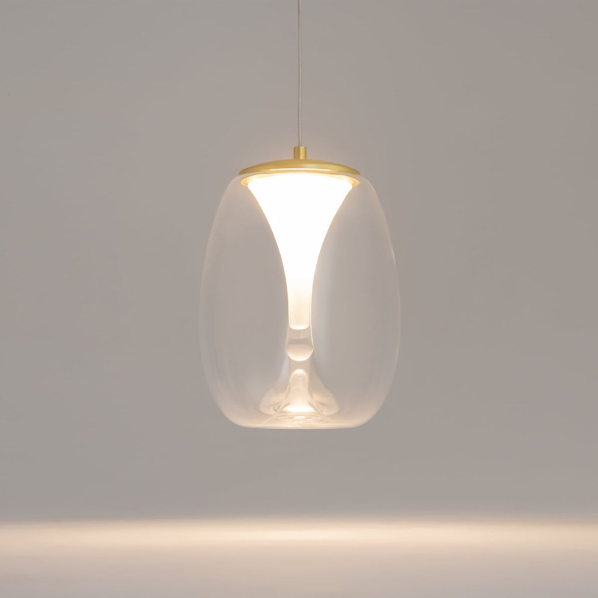 LED pendellampe Splash glass klar lyspunkt