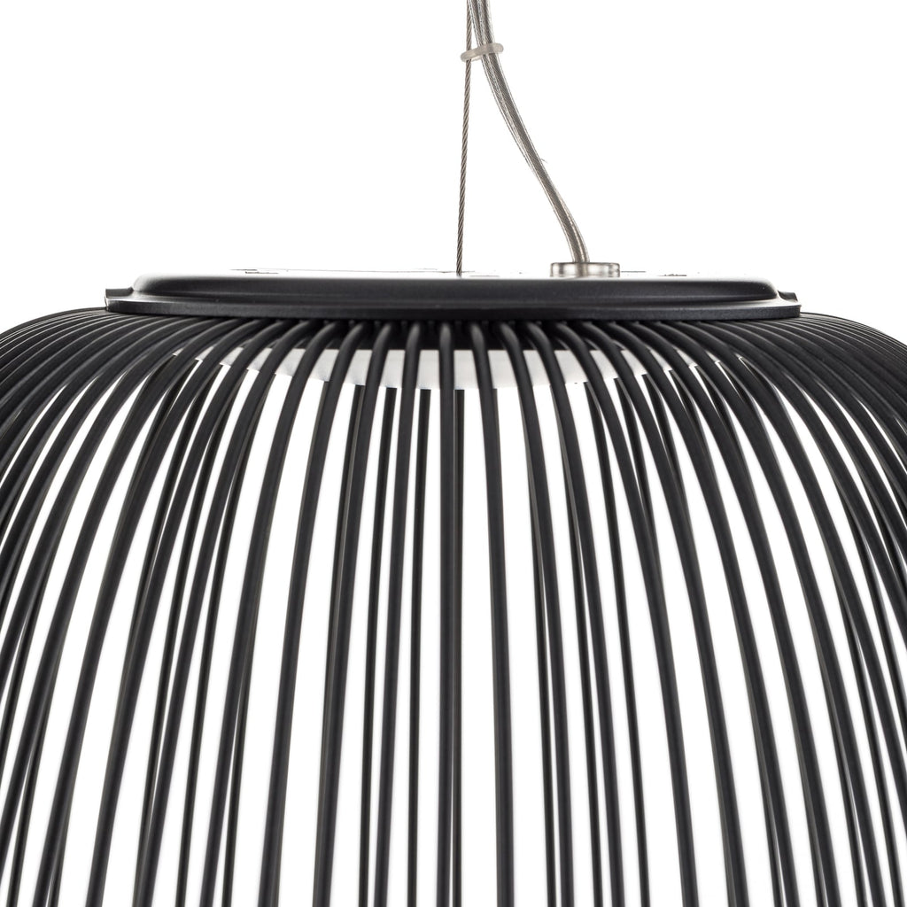 LED pendellampe Spokes 1 dimbar grafitt materialdetalj