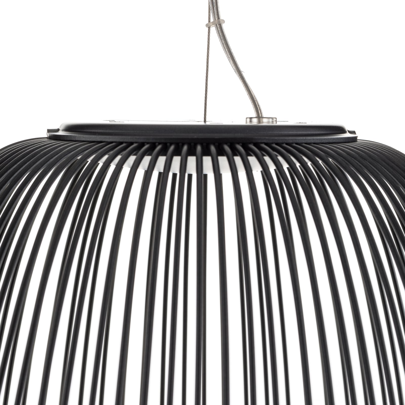 LED pendellampe Spokes 1 dimbar grafitt materialdetalj