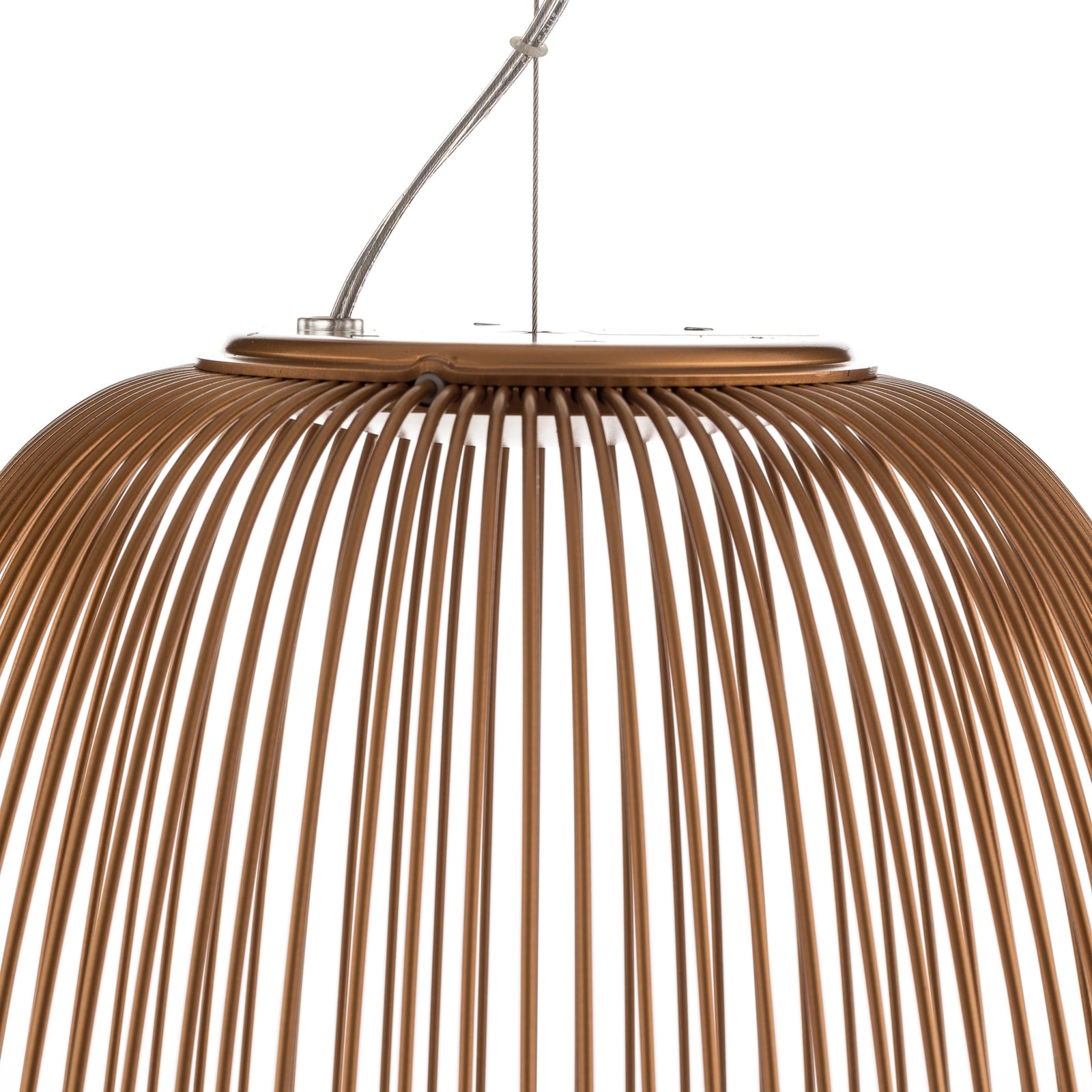 LED pendellampe Spokes 1 dimbar kobber Ø32,5 cm - Foscarini