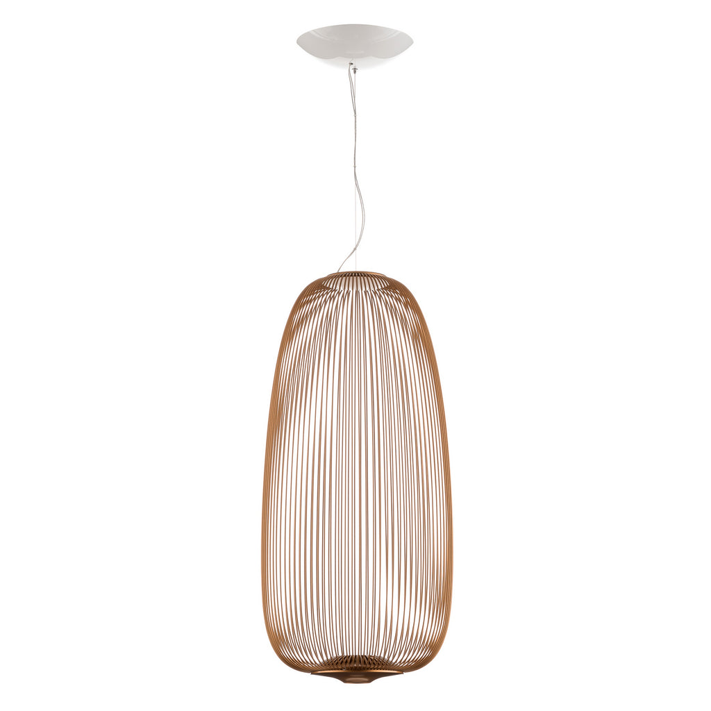 Detalj av LED pendellampe Spokes 1 dimbar kobber