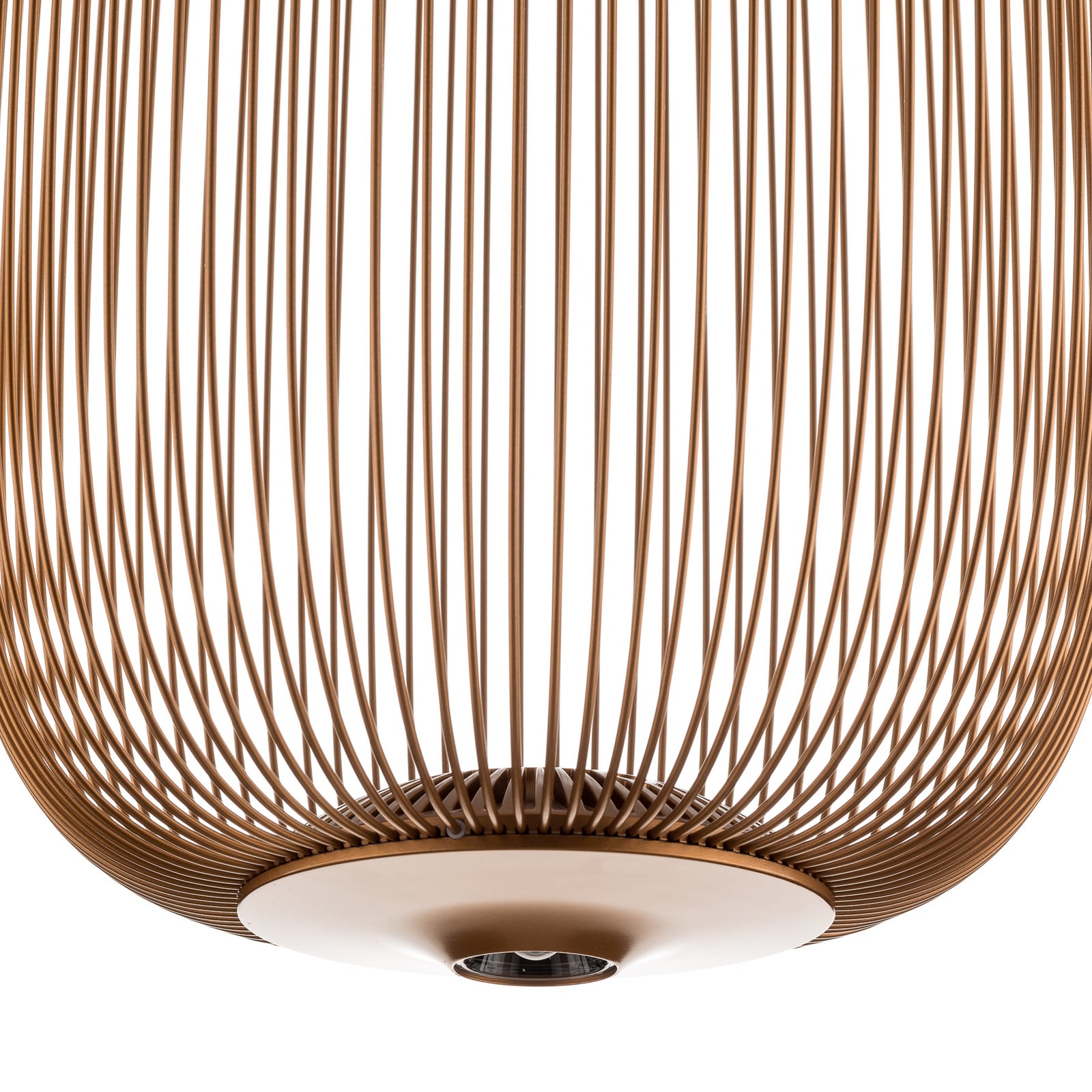 LED pendellampe Spokes 1 dimbar kobber Ø32,5 cm - Foscarini