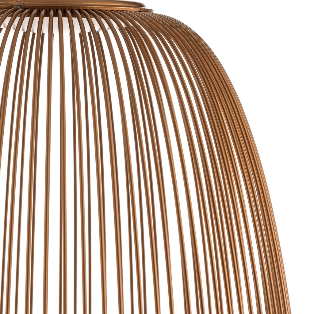 LED pendellampe Spokes 1 dimbar kobber Ø32,5 cm - Foscarini