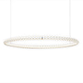 LED pendellampe Squiggle H1 hvit aluminium Ø69 cm forfra