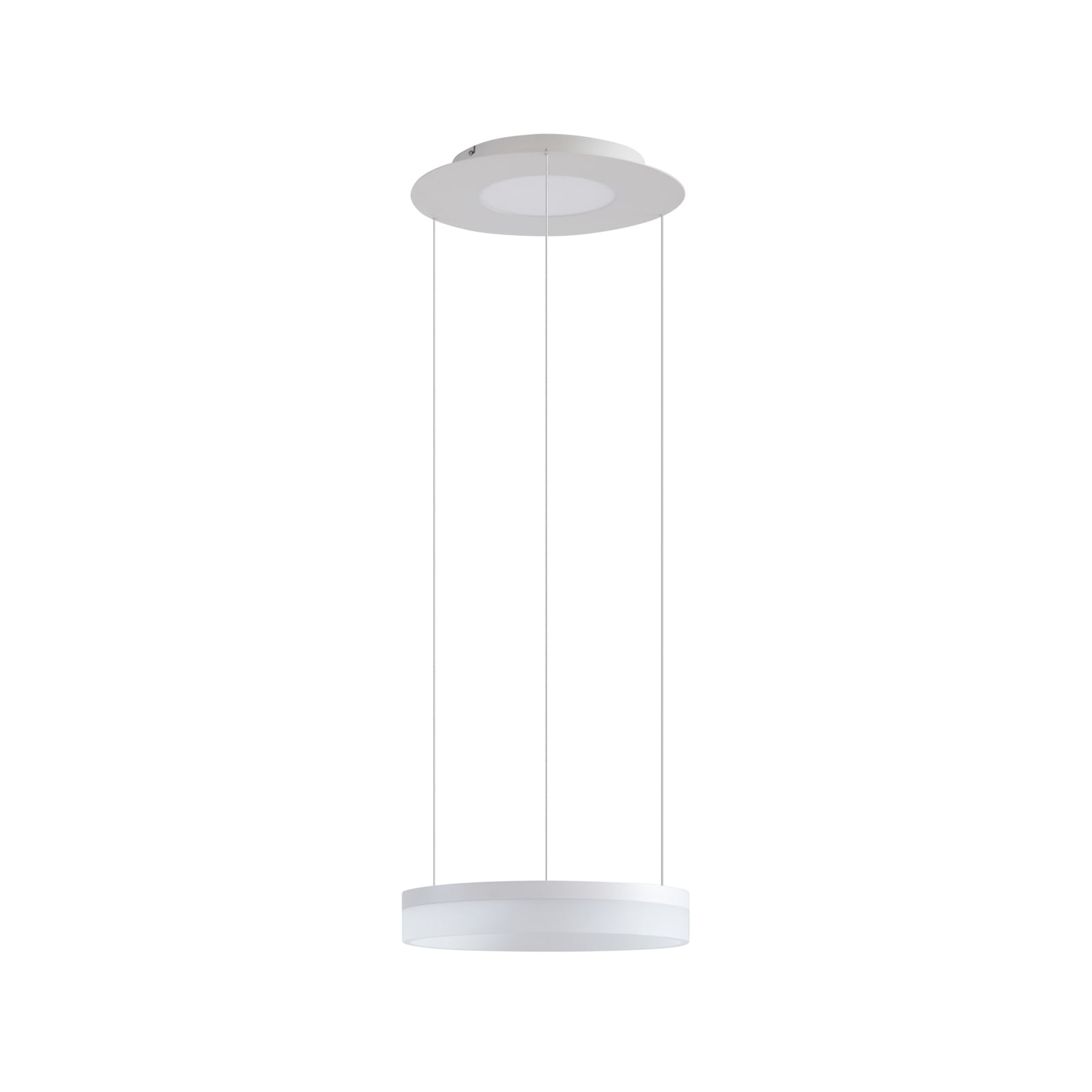 LED pendellampe Squillo ring hvit Ø40 cm dimbar RGBW Tuya detalj