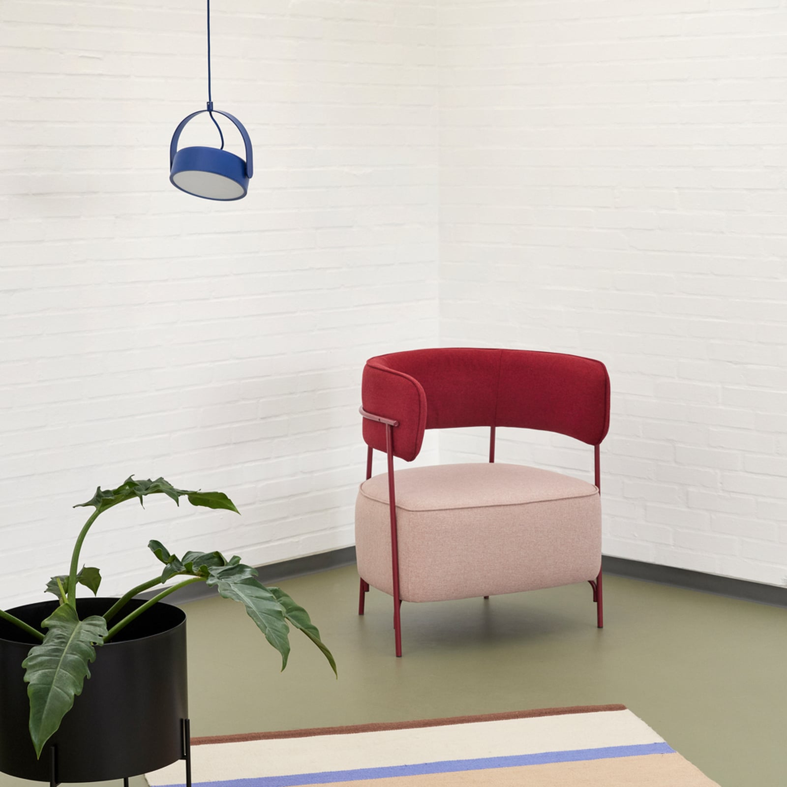 LED pendellampe Stage jern blå 30W 3000K bakside