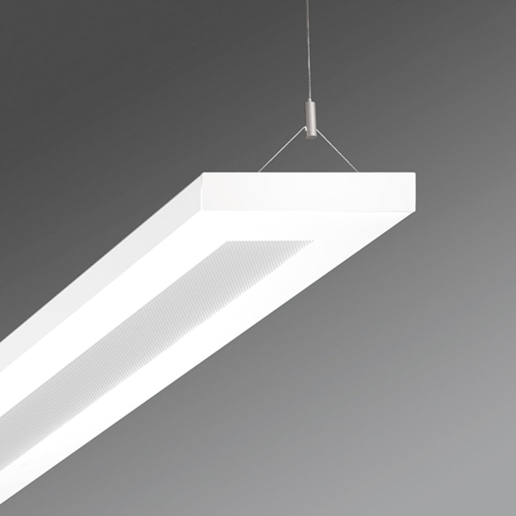 LED pendellampe Stail mikroprisma 32W 4000K hvit 124 cm forfra