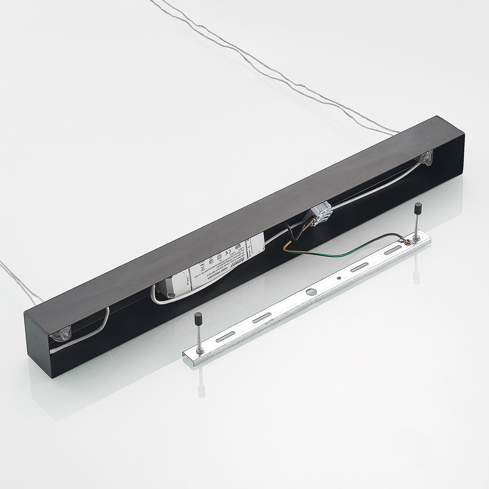 Justerbar oppheng for LED pendellampe Stakato 6-lys dimbar svart 120 cm
