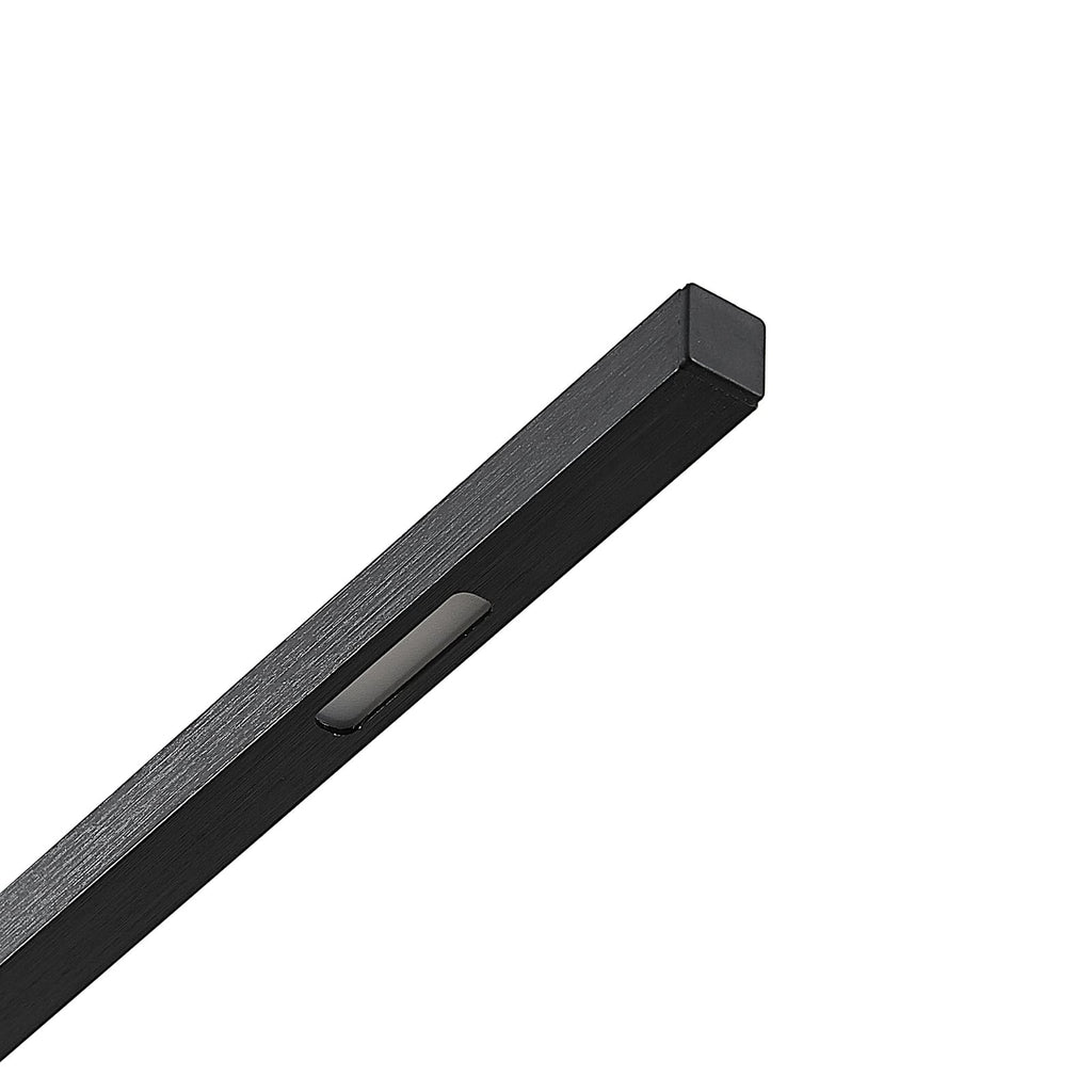 LED pendellampe Stakato 6-lys dimbar svart 120 cm sett fra siden