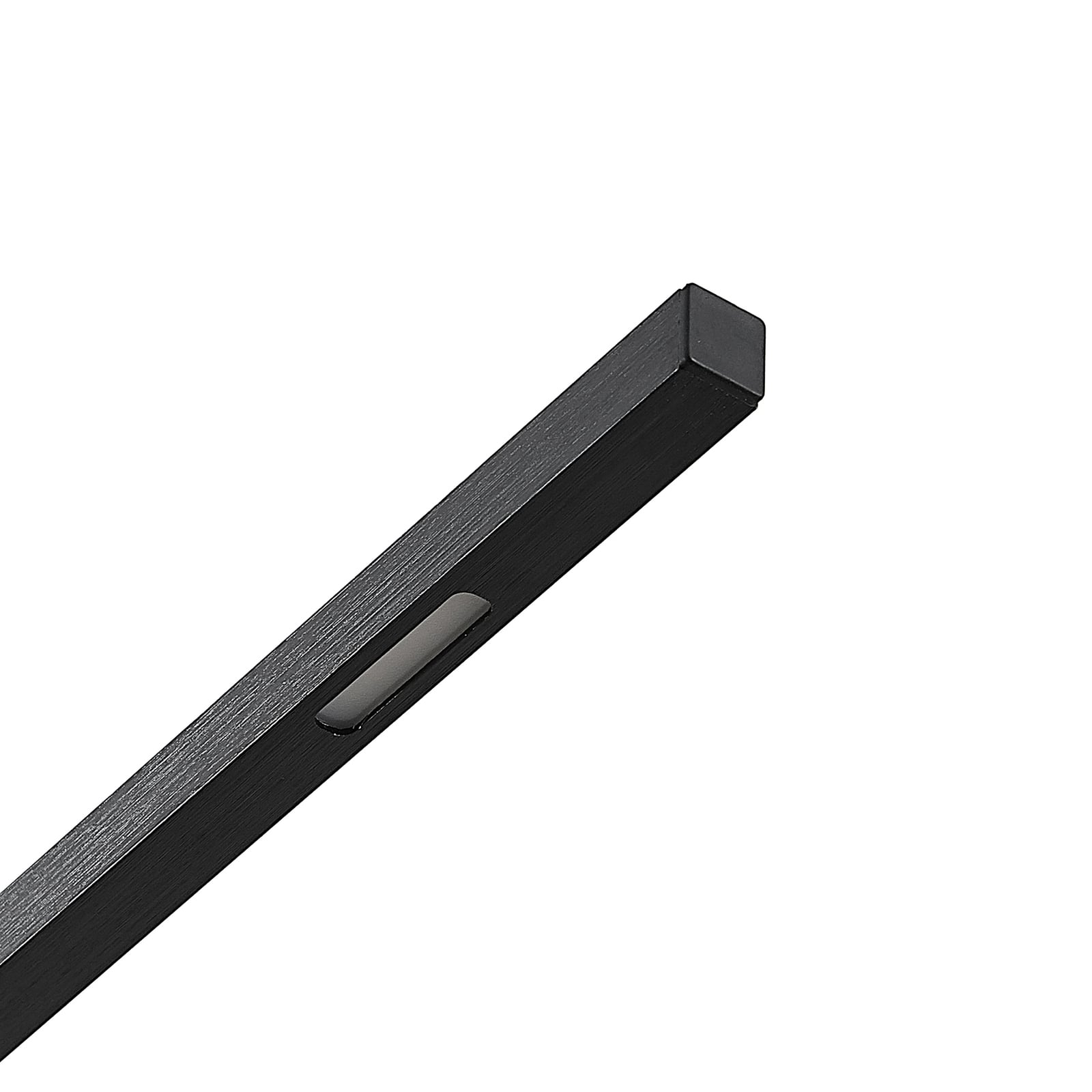 LED pendellampe Stakato 6-lys dimbar svart 120 cm sett fra siden